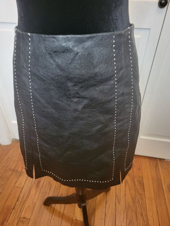 Altar'd State Dresses & Skirts - Altar'd State Black Faux Leather Mini Skirt L Festival Biker Punk Minimalist